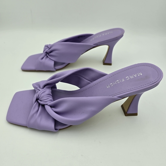Mark Fisher Loreda Heeled Sandals, Lavender (Light Purple) Women's Size 8M - Picture 6 of 13